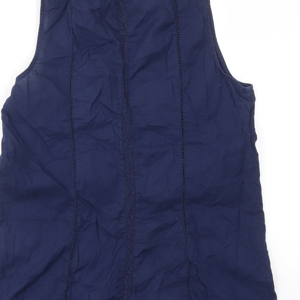 Warehouse Womens Blue Basic T-Shirt Size 12