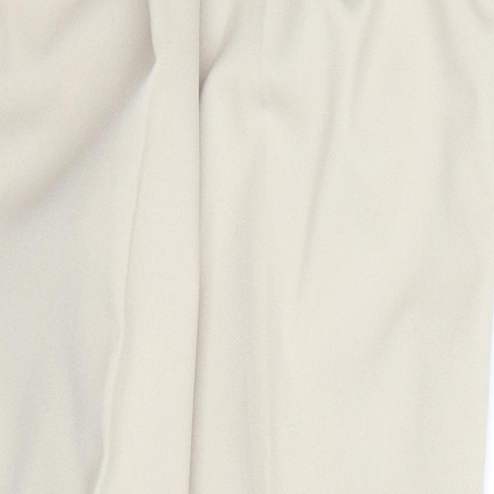 Saria of Manchester Womens Beige Trousers Size 12 L24 in