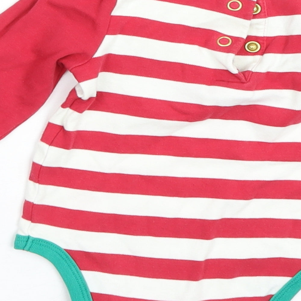 Disney Baby Red Striped Basic T-Shirt Size 12-18 Months - Disney Christmas