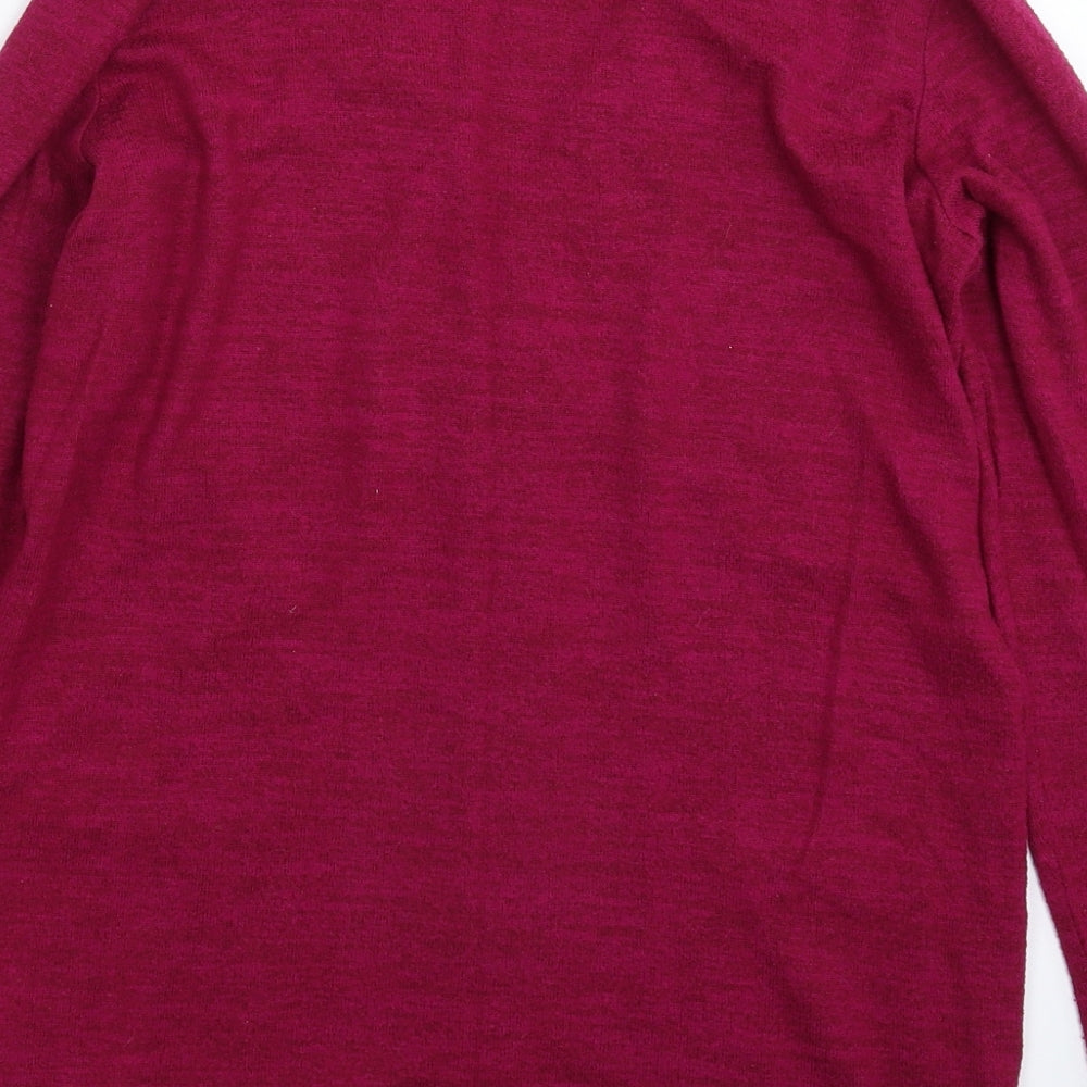 Nutmeg Womens Pink Knit Cardigan Jumper Size 10