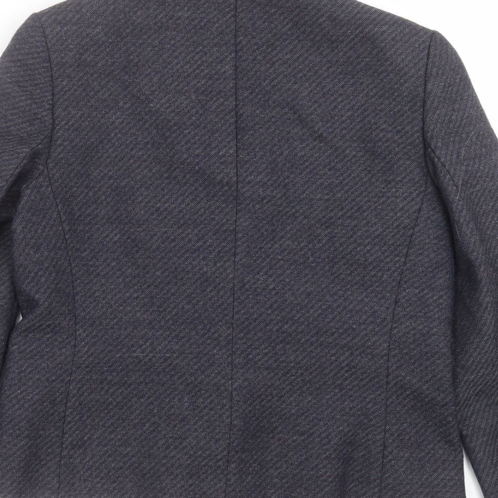 Marks and Spencer Womens Blue Striped Jacket Suit Jacket Size 12