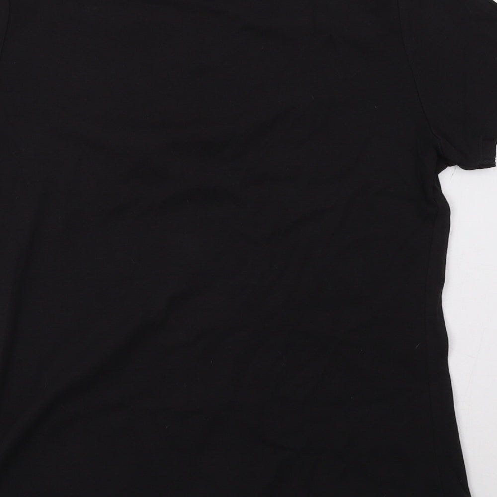 bonmarch Womens Black Basic T-Shirt Size S
