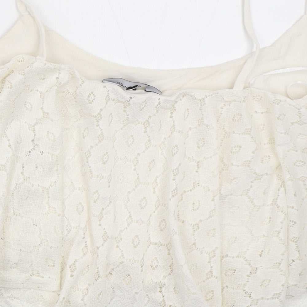 New Look Womens Ivory Camisole Blouse Size 14