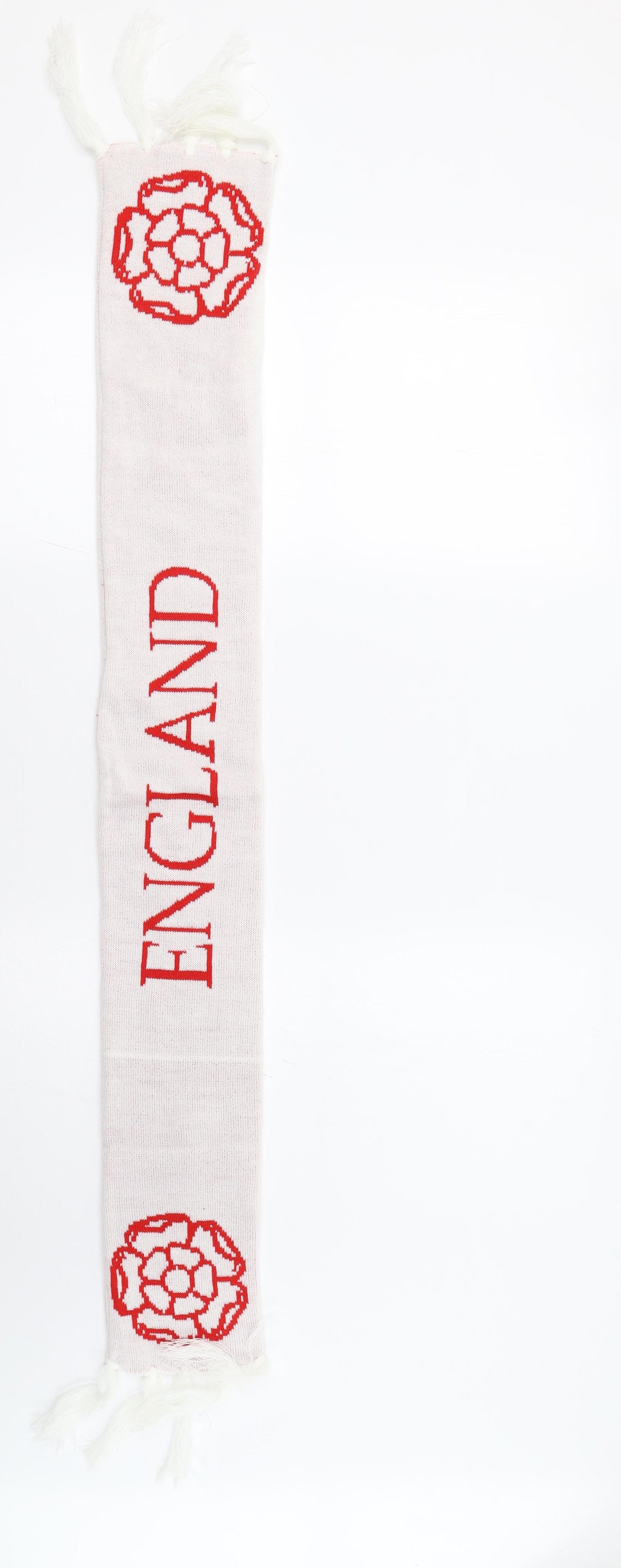 The Works Mens White Scarf One Size - England