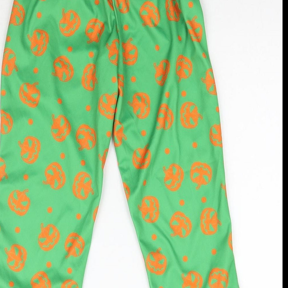 Morrisons Boys Green Trousers Size 2-3 Years - Halloween Pumpkin