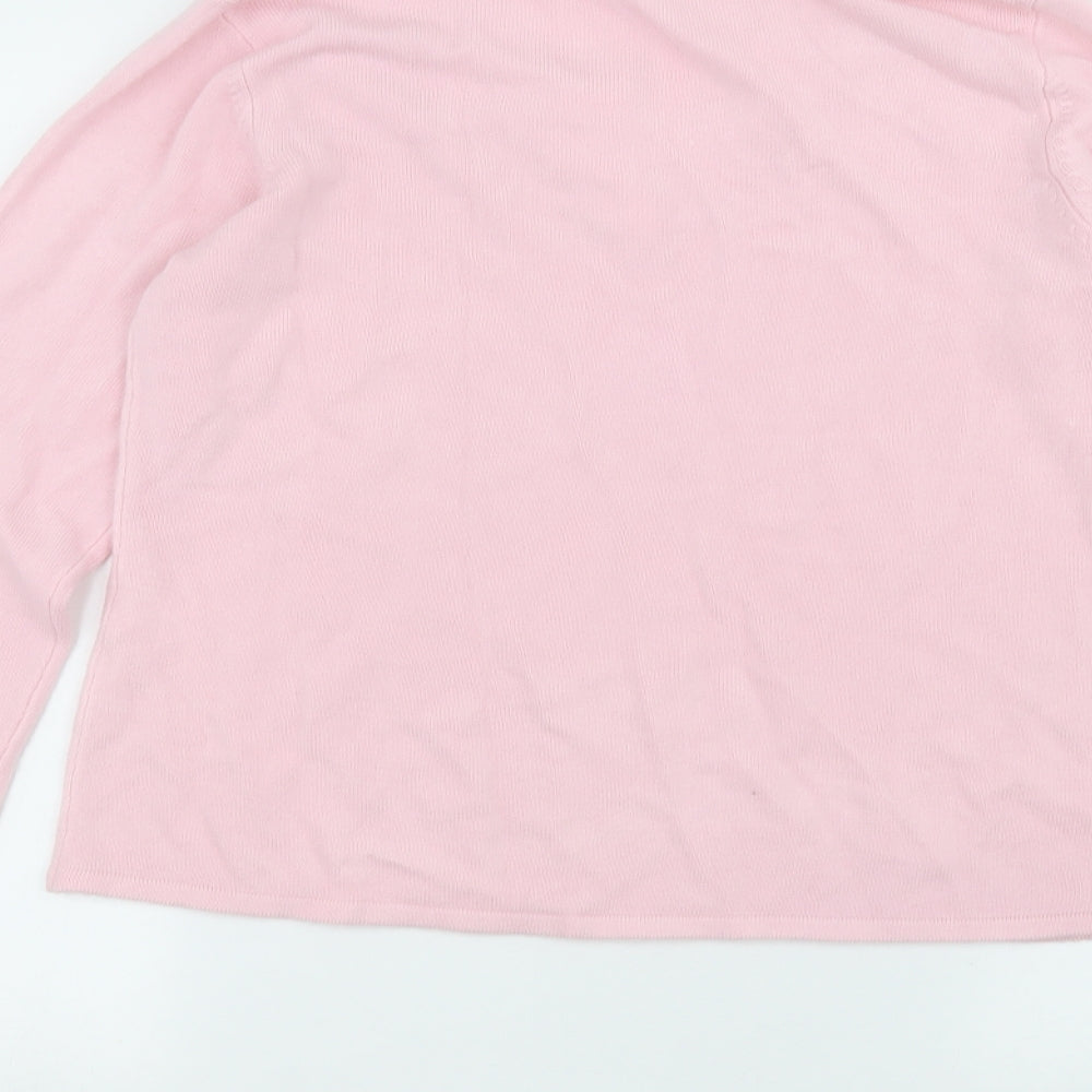 Debbie Morgan Womens Pink Basic T-Shirt Size XL