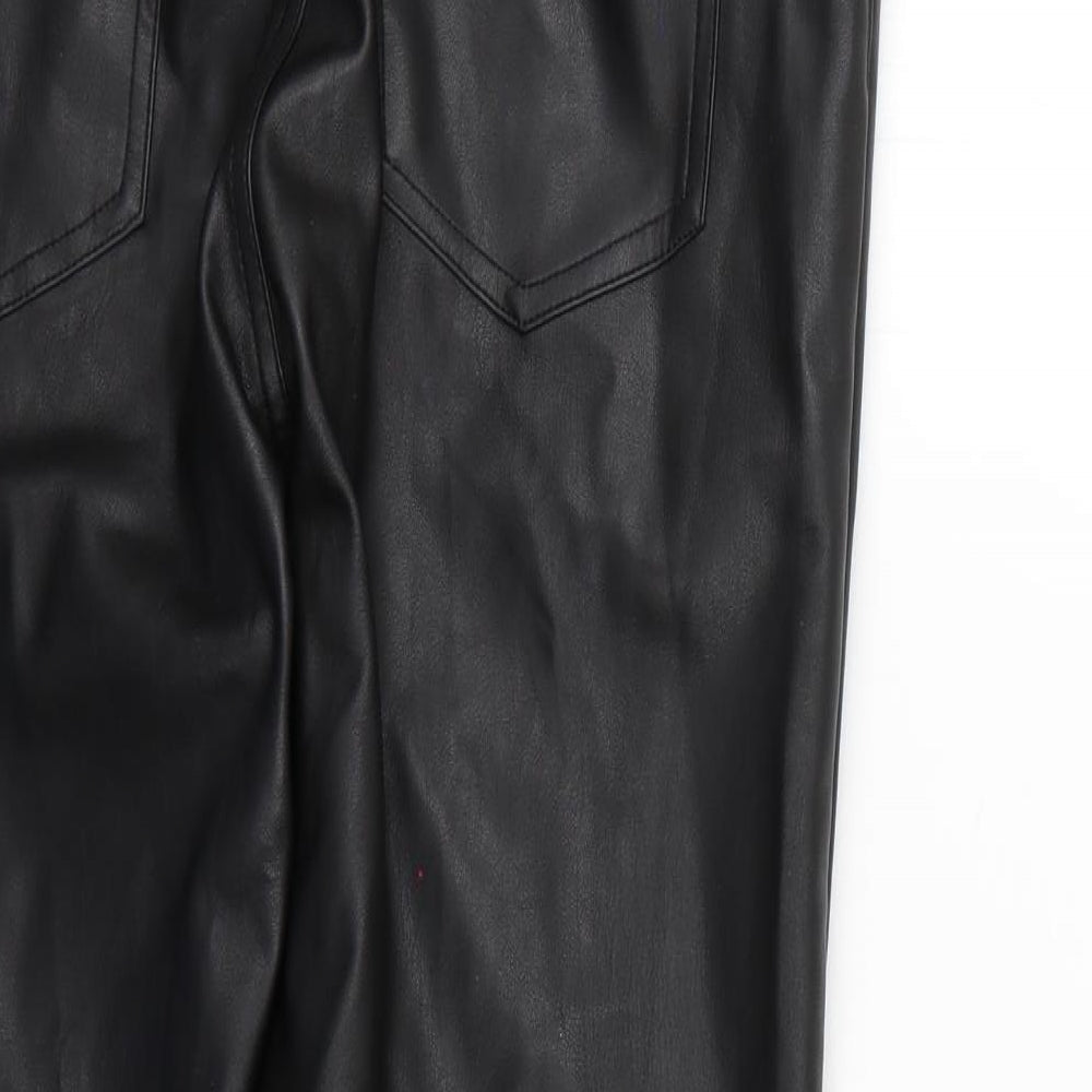 H&M Womens Black Trousers Size 12 L25 in