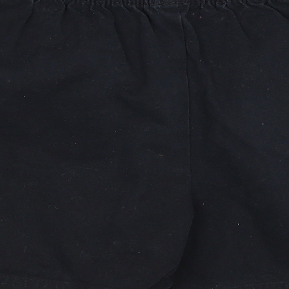 M&S Boys Black Bermuda Shorts Size 6-7 Years