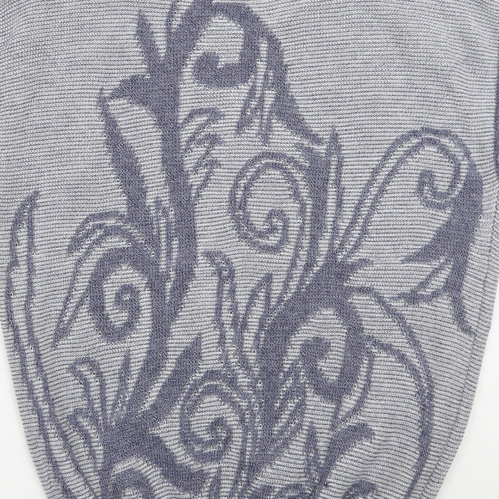 Emreco Womens Blue Floral Pullover Jumper One Size