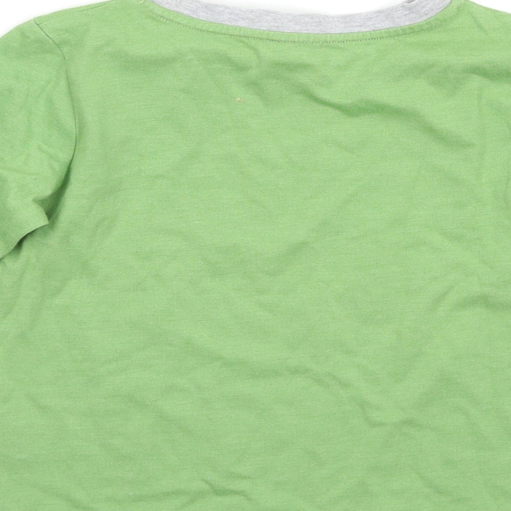 TU Boys Green Basic T-Shirt Size 5-6 Years