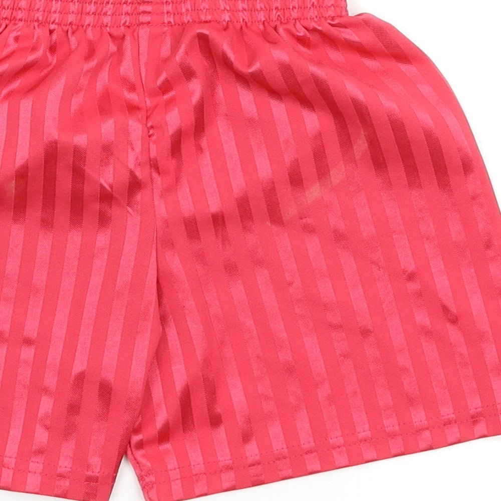 School Trends Boys Red Sweat Shorts Size 6-7 Years