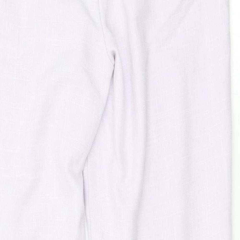 New Look Womens Purple Trousers Size 6 L26 in