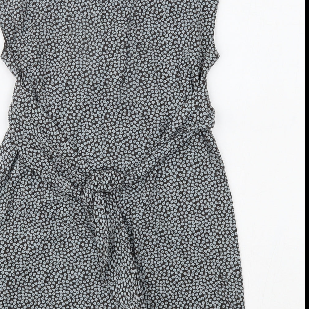 Marks and Spencer Womens Brown Floral Camisole Blouse Size 12