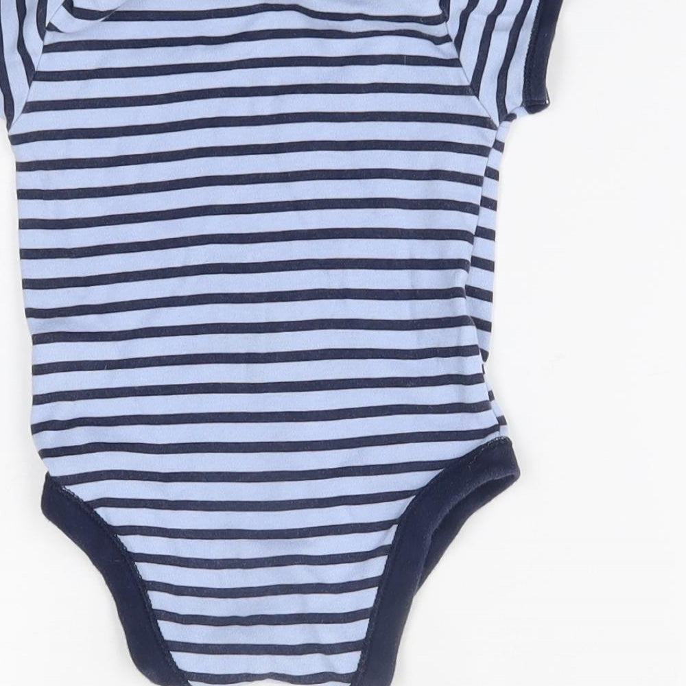 Matalan Baby Blue Striped Babygrow One-Piece Size 6-9 Months