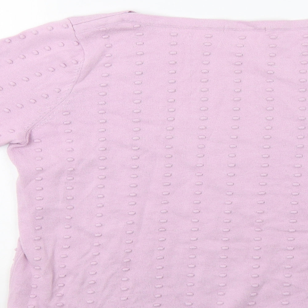 TU Womens Purple Pullover Jumper Size 14