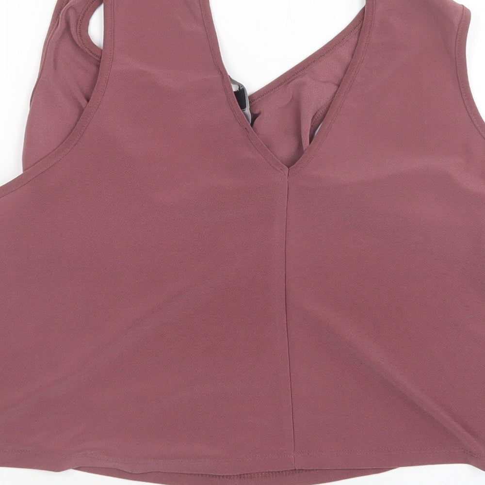 FOREVER 21 Womens Pink Basic Blouse Size M