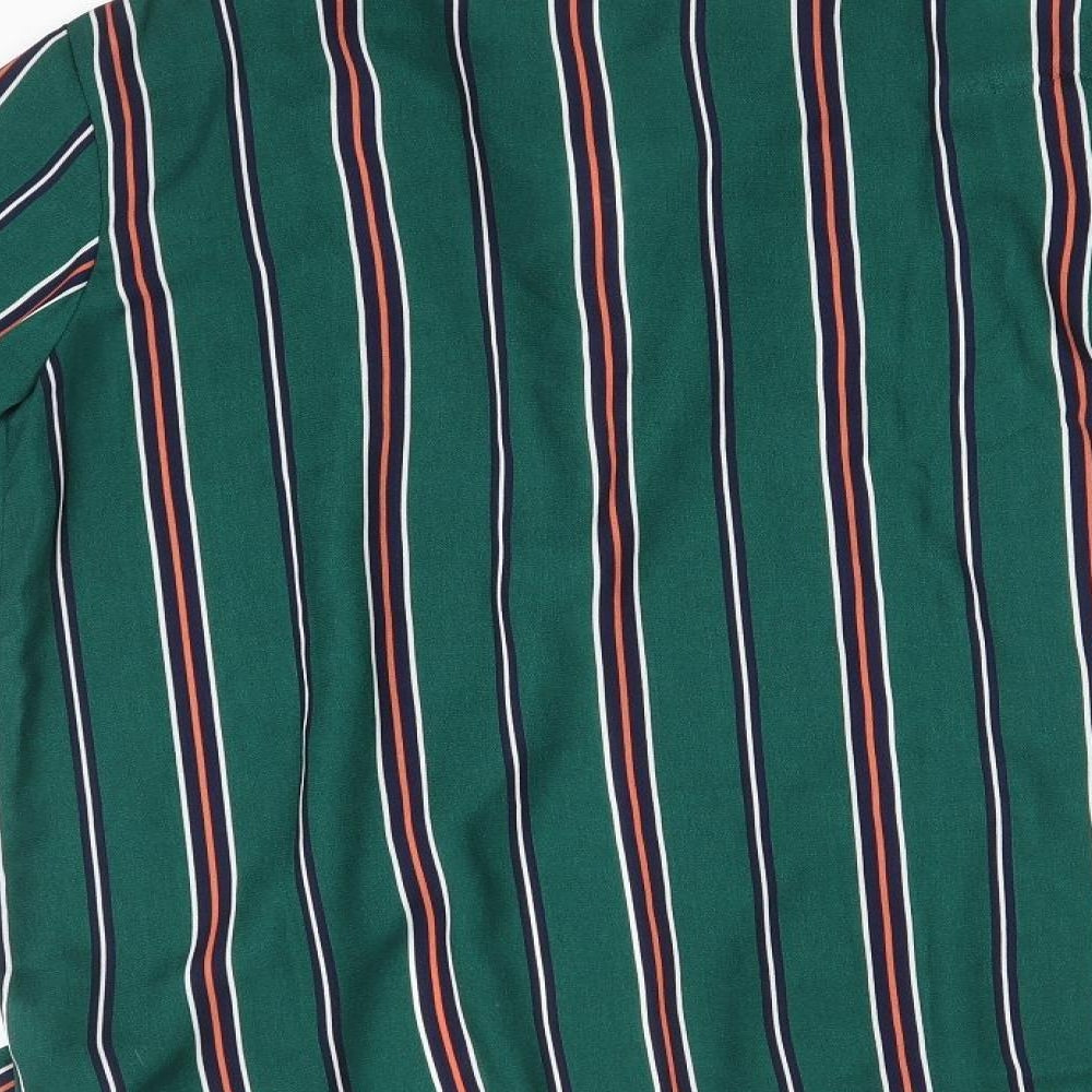 FOREVER 21 Womens Multicoloured Striped Jacket Blazer Size M