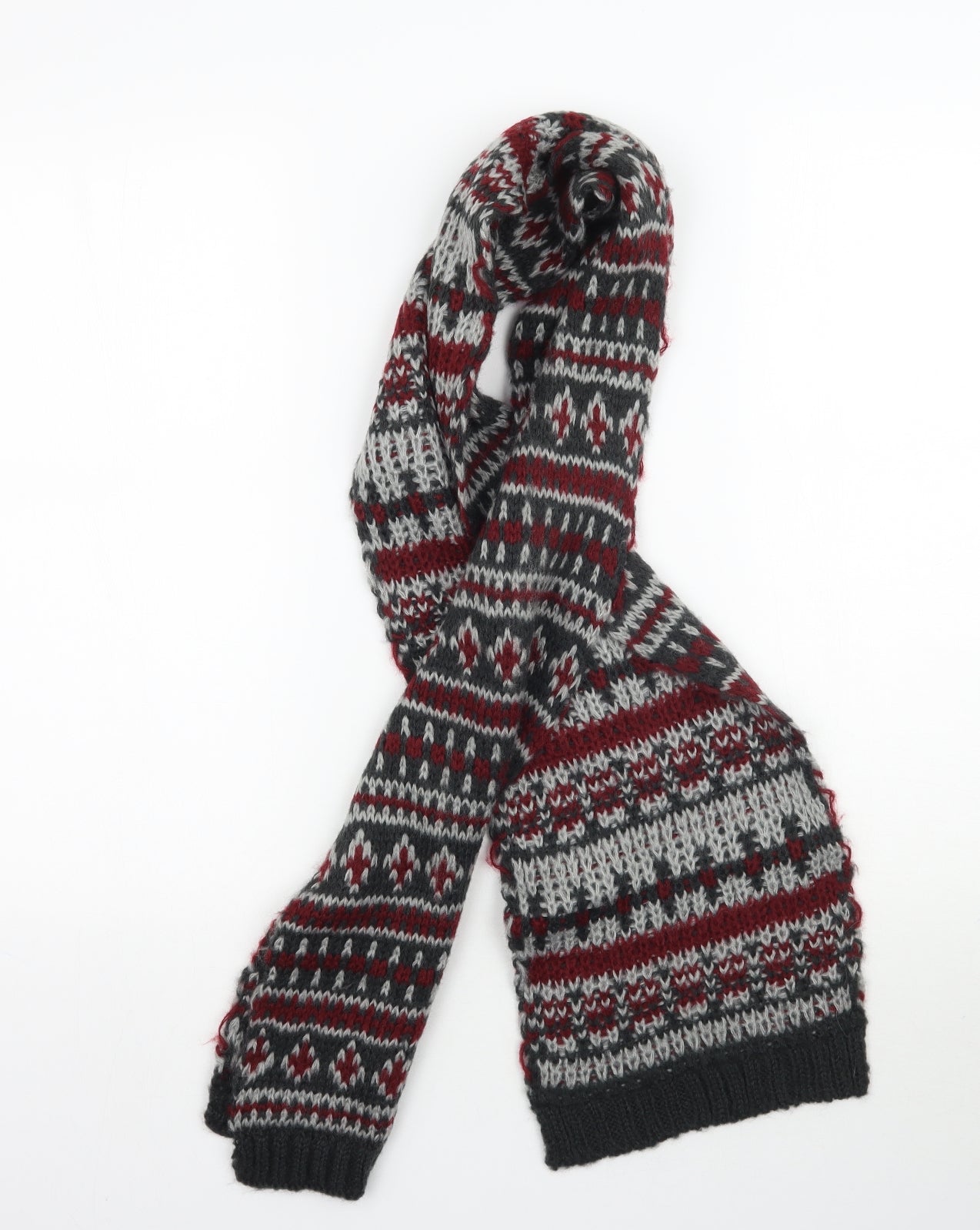 Preworn Unisex Multicoloured Knit Scarf One Size
