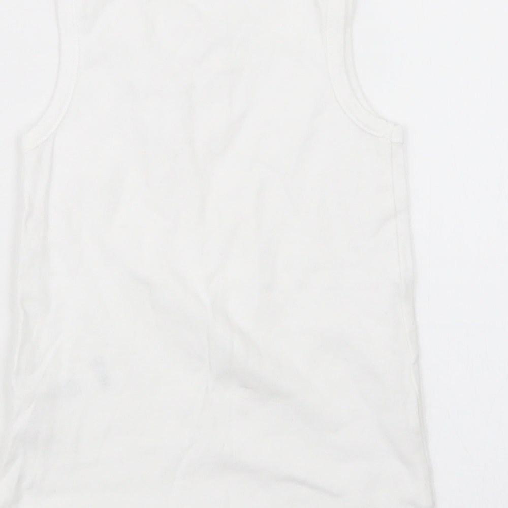 F&F Girls White Basic Tank Size 4-5 Years
