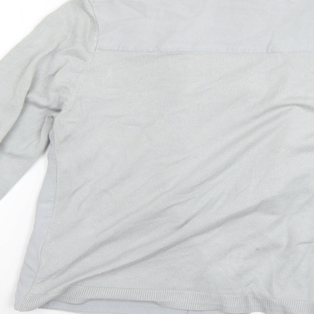 Marks and Spencer Womens Grey Cardigan Jumper Size 14