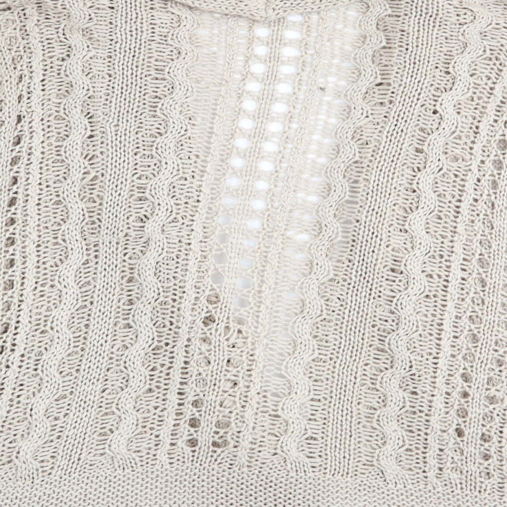 M&S Womens Beige Cardigan Jumper Size 10