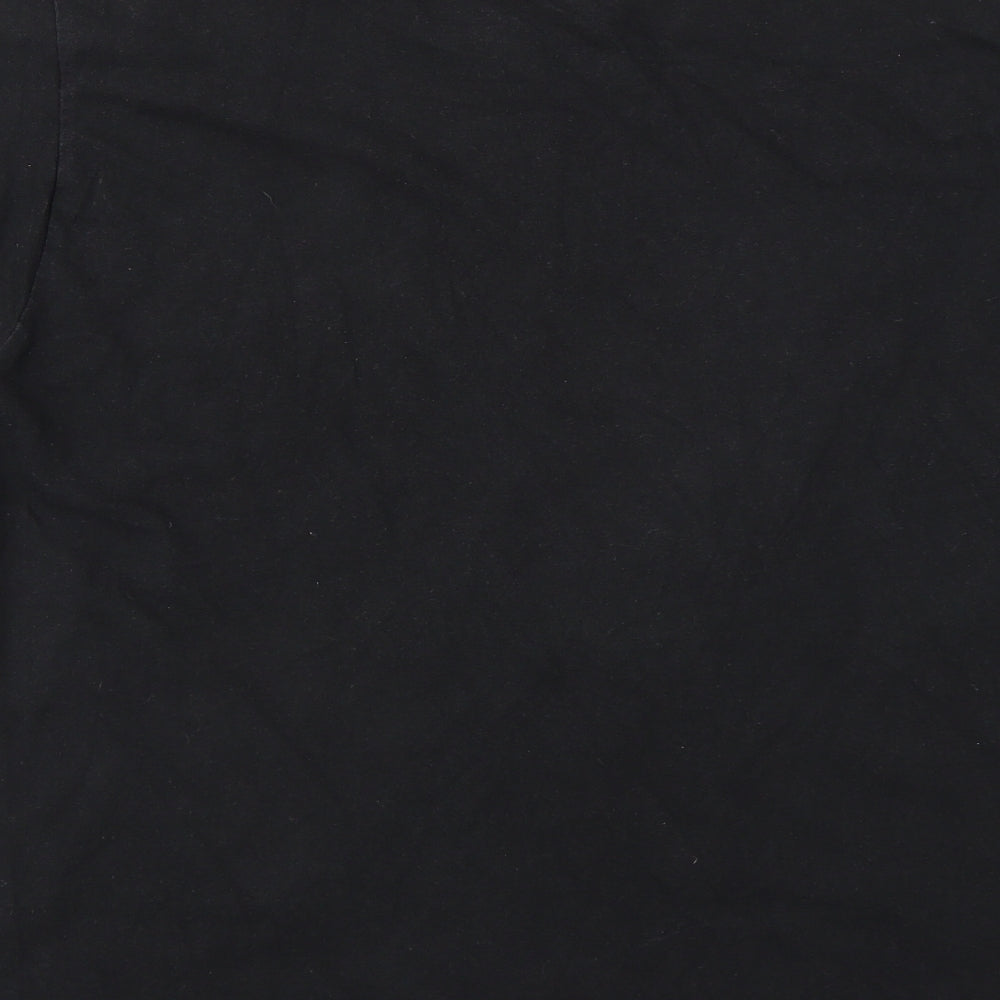 ZOO YORK Mens Black Geometric T-Shirt Size L