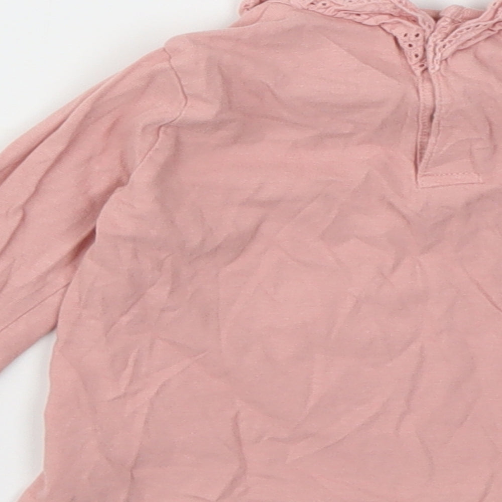 F&F Girls Pink Basic T-Shirt Size 12-18 Months