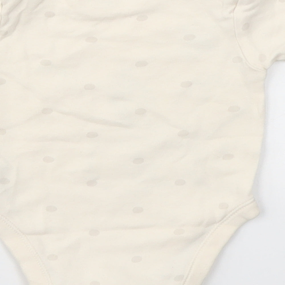 George Girls Ivory Animal Print Babygrow One-Piece Size 0-3 Months