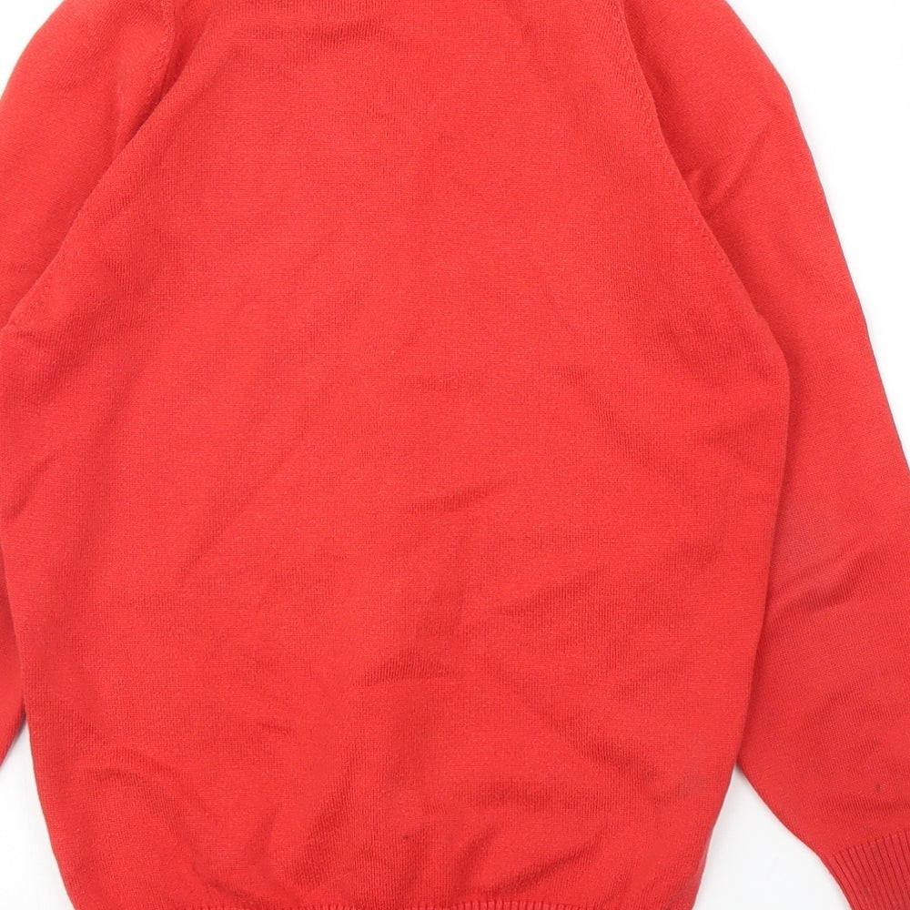 Trutex Boys Red Pullover Jumper Size 9 Years