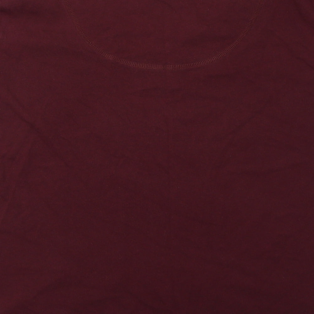 Marks and Spencer Womens Red Pyjama Top Size 14