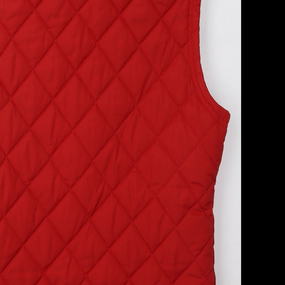 Primark Womens Red Gilet Jacket Size 16