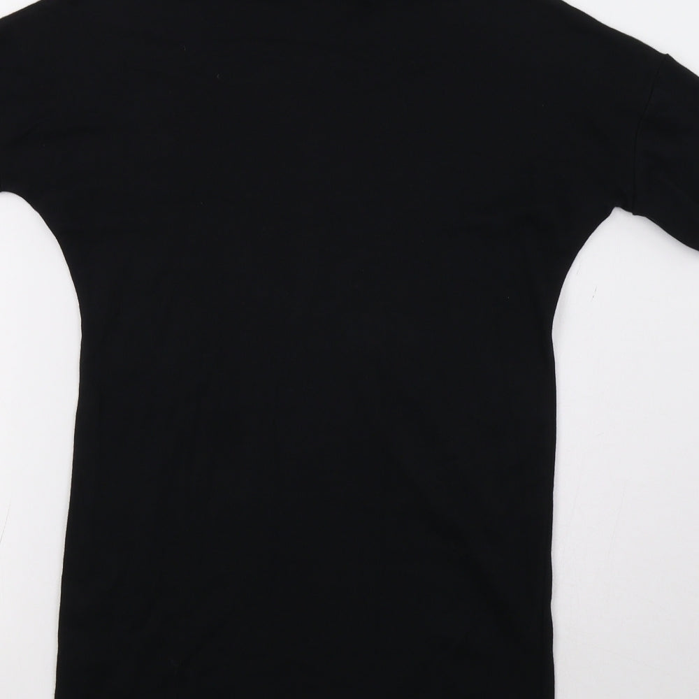 PRETTYLITTLETHING Womens Black Basic T-Shirt Size XS
