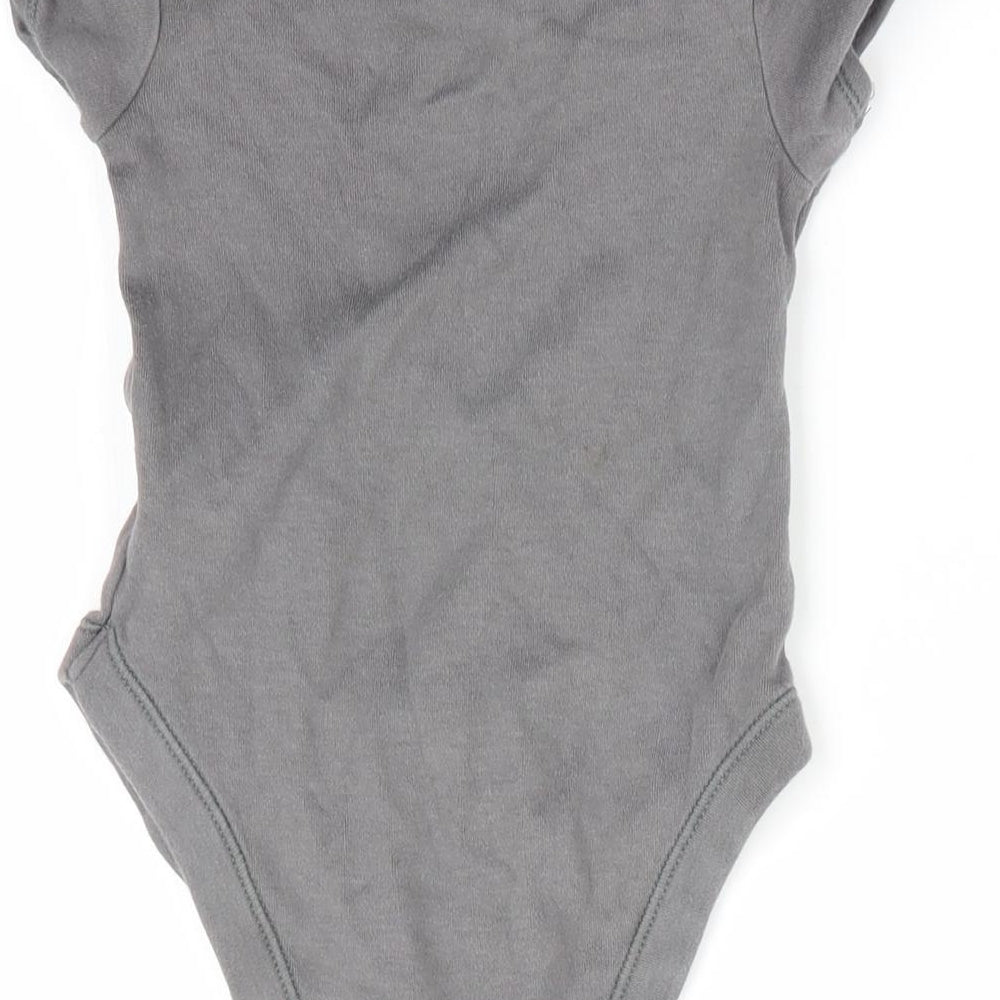 George Boys Grey Romper One-Piece Size 9-12 Months