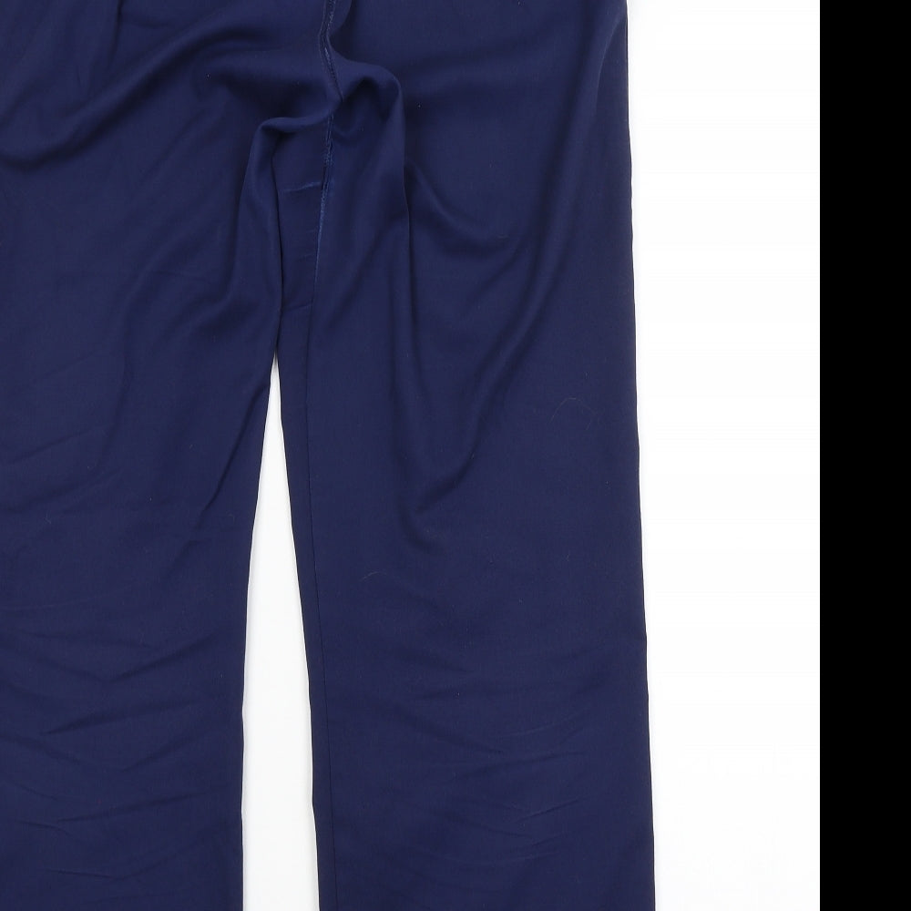 RIZNER Womens Blue Trousers Size 14 L30 in