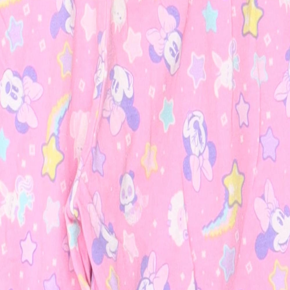 Disney Girls Pink Geometric Pyjama Pants Size 2 Years - Mini Mouse