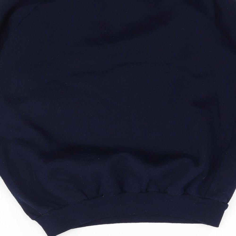 Back to school Girls Blue Pullover Sweatshirt Size L
