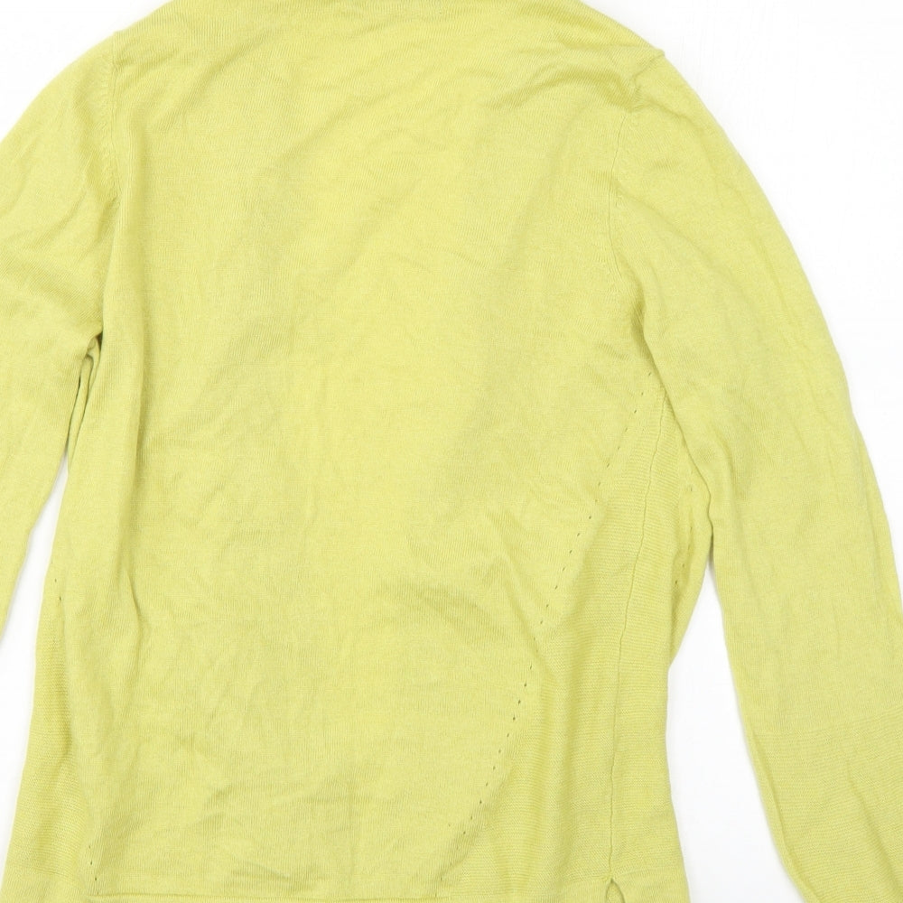 Marks and Spencer Womens Green Cardigan Jumper Size 8