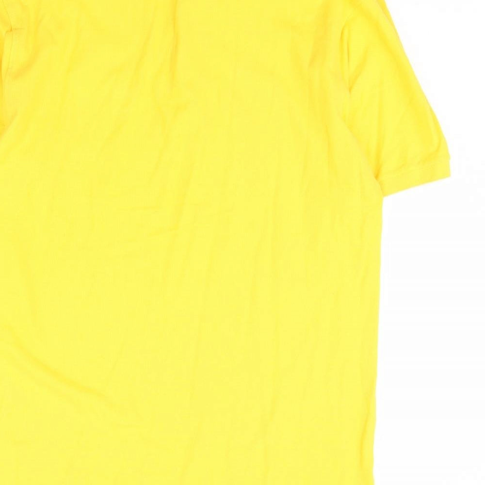 Fruit of the Loom Mens Yellow Polo Size XL