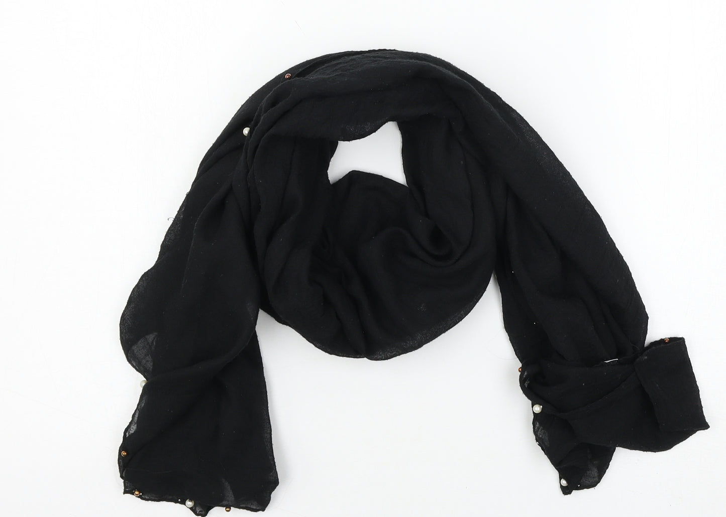 Preworn Womens Black Scarf