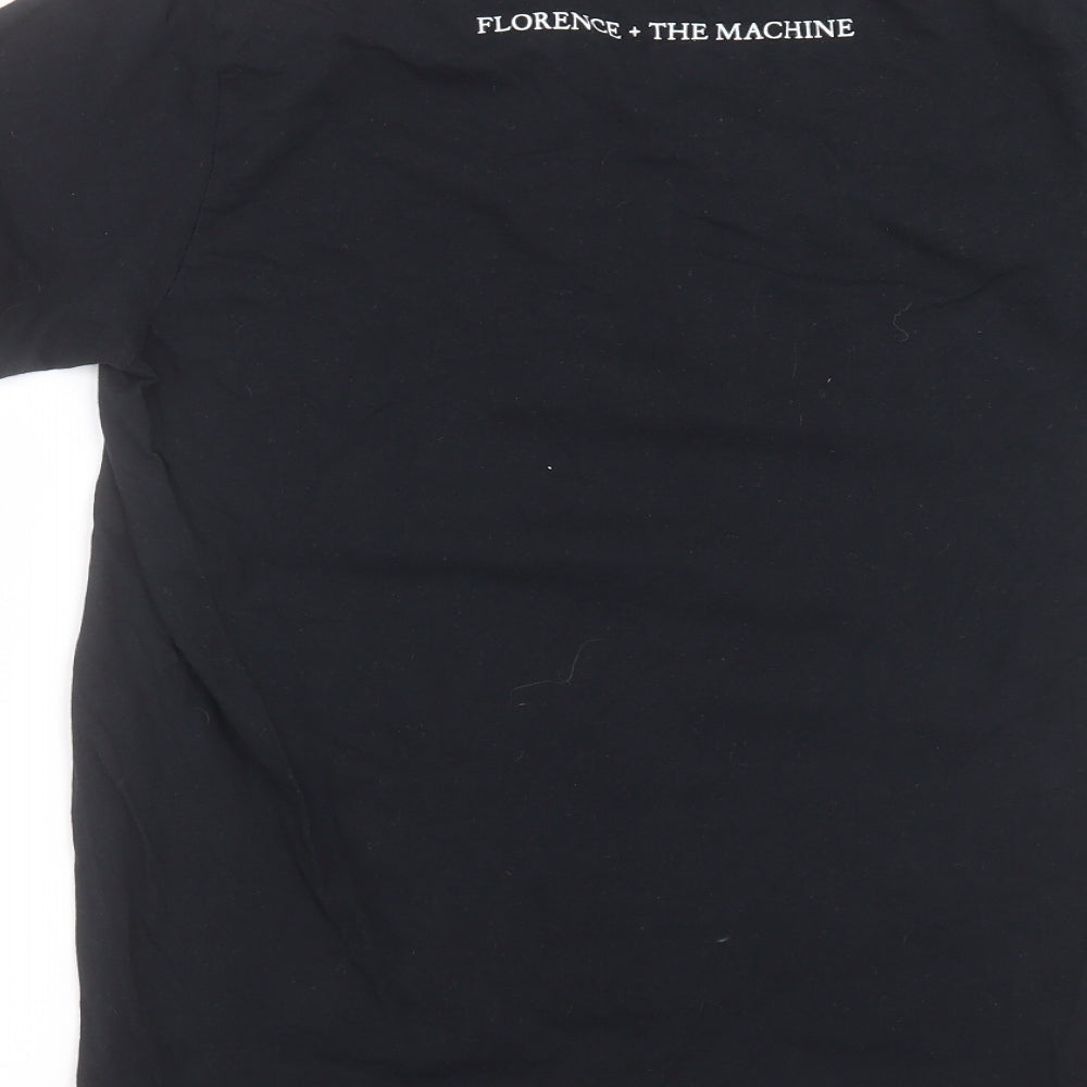 florence & the machine Womens Black Basic T-Shirt Size M - Lungs