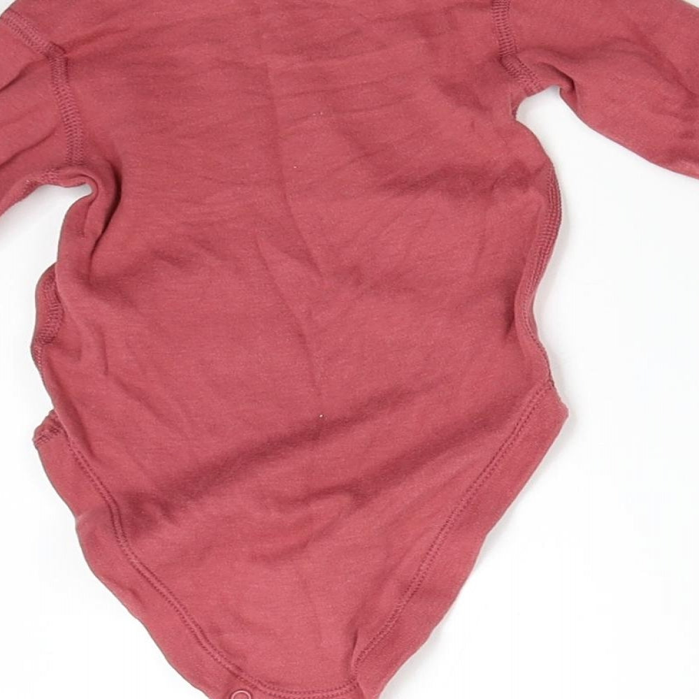 M&S Baby Red Babygrow One-Piece Size 3-6 Months