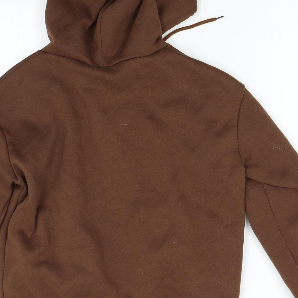 SheIn Womens Brown Full Zip Hoodie Size XS