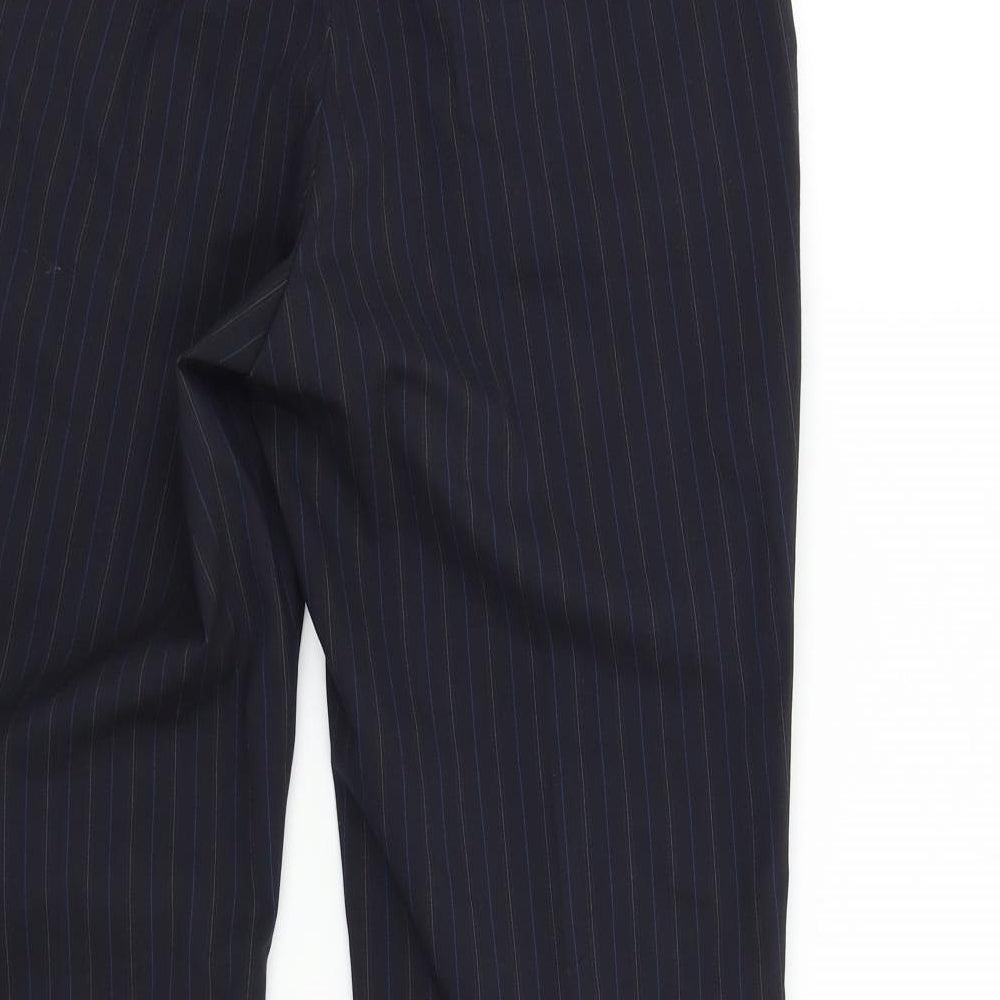 Karl Jackson Womens Blue Striped Trousers Size 32 L26 in - Short