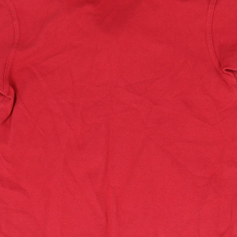 George Boys Red Basic Polo Size 7-8 Years