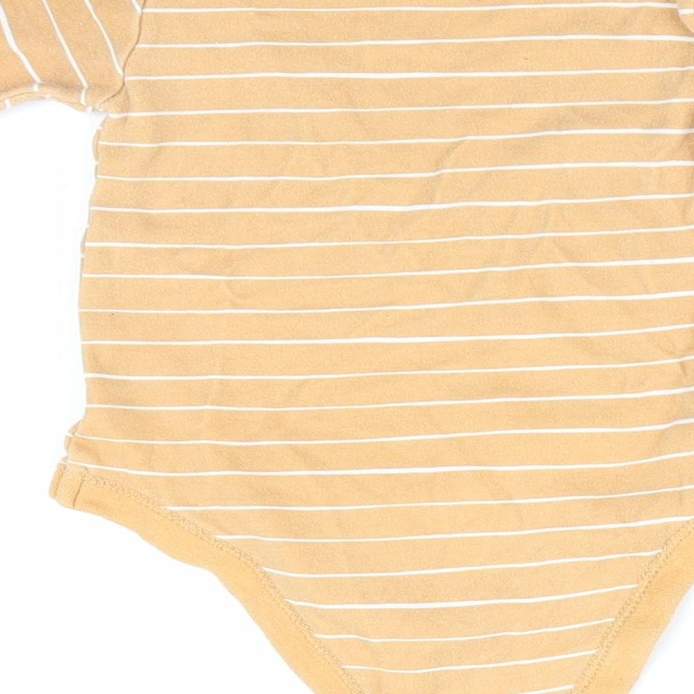 TU Boys Gold Striped Romper One-Piece Size 3-6 Months