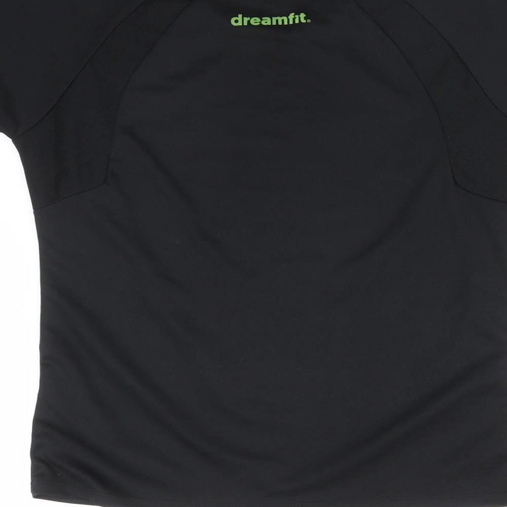 NATH Womens Black Basic T-Shirt Size L - DREAMFIT