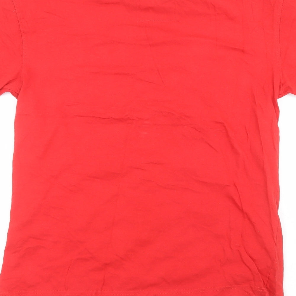 Cargo Bay Mens Red T-Shirt Size M - Christmas