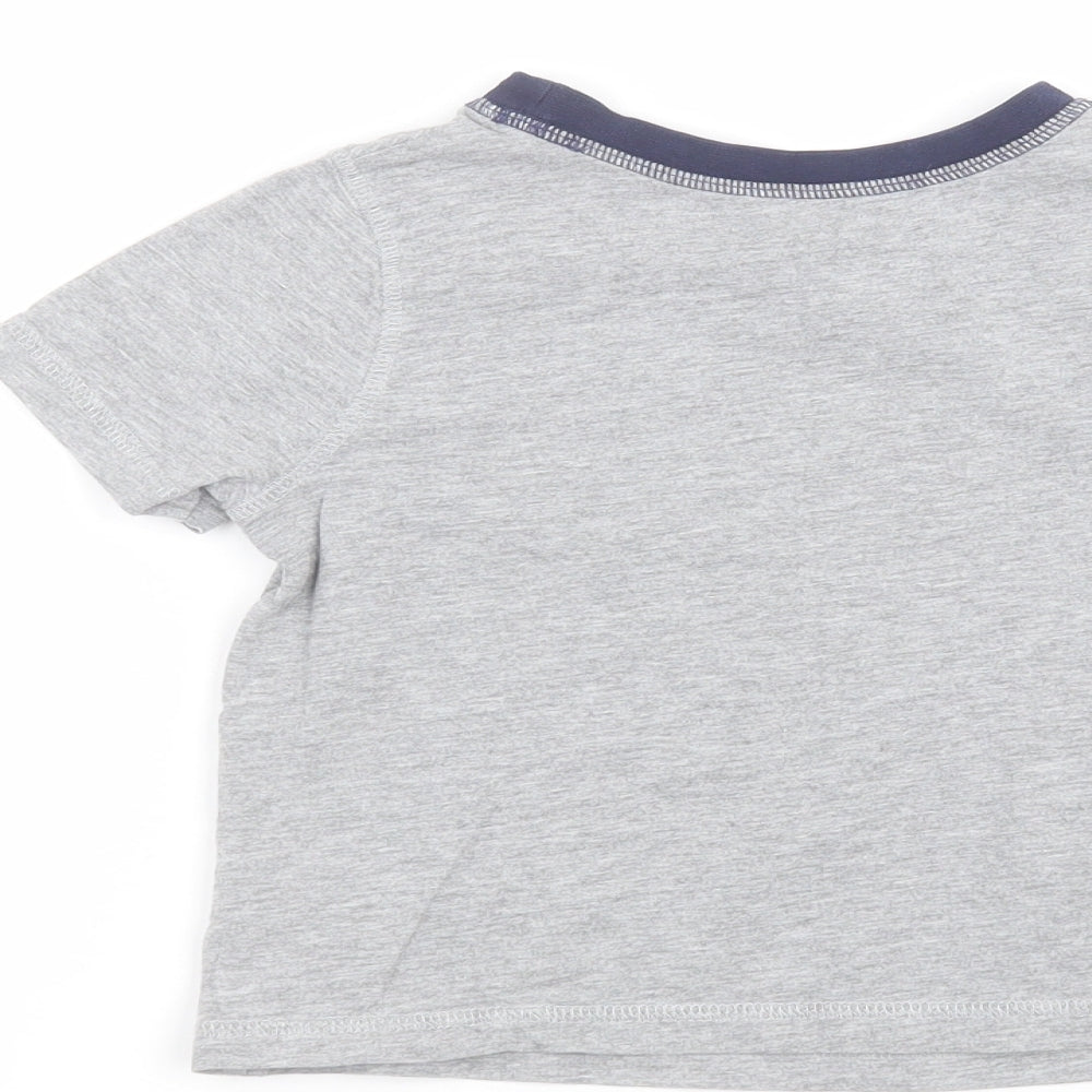 George Boys Grey Basic T-Shirt Size 3-4 Years