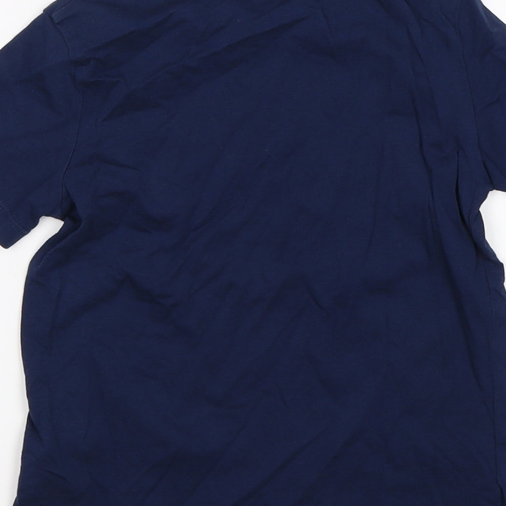 H&M Boys Blue Basic T-Shirt Size 5-6 Years