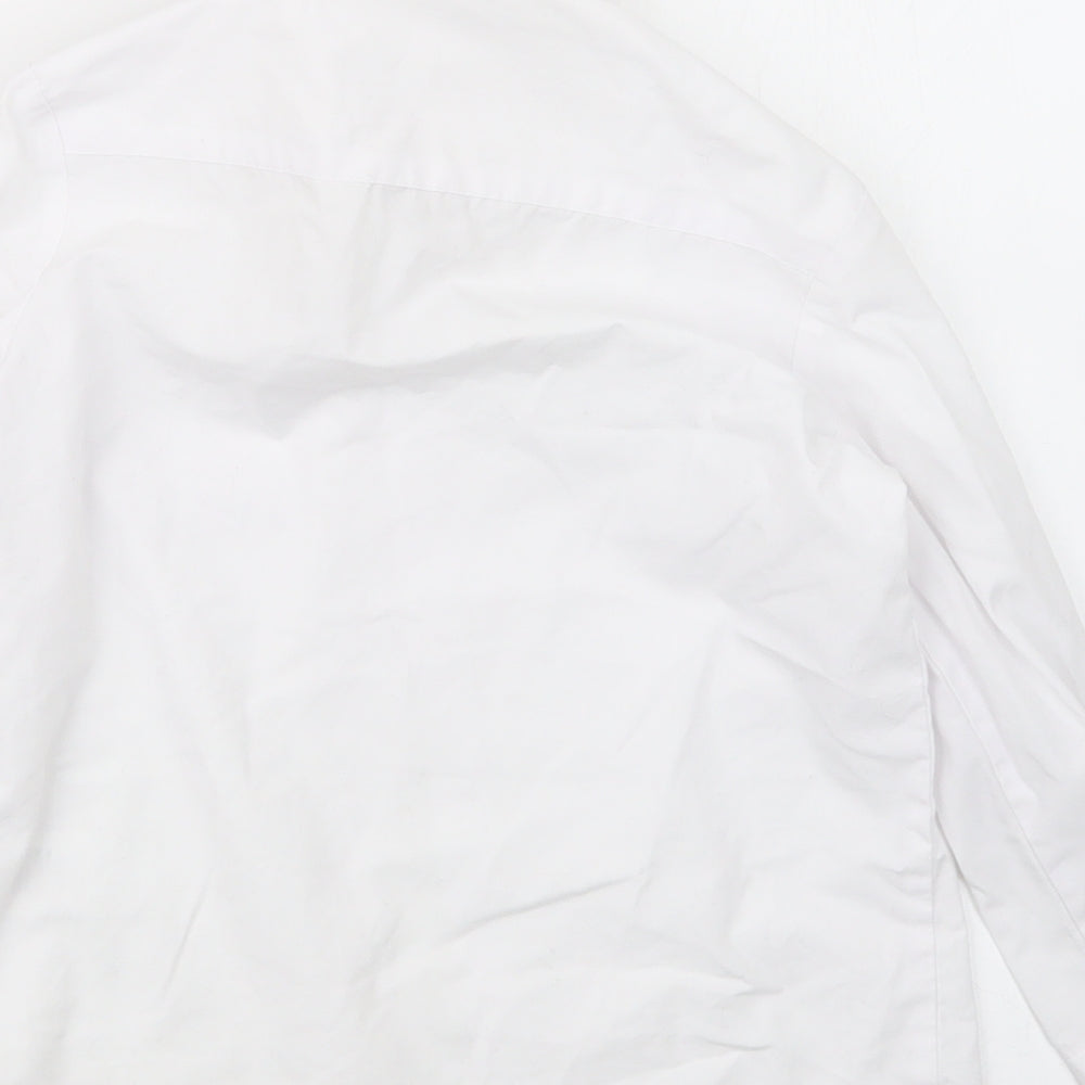 George Boys White Basic Button-Up Size 4-5 Years
